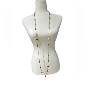 Elegant Gold Disc Necklace